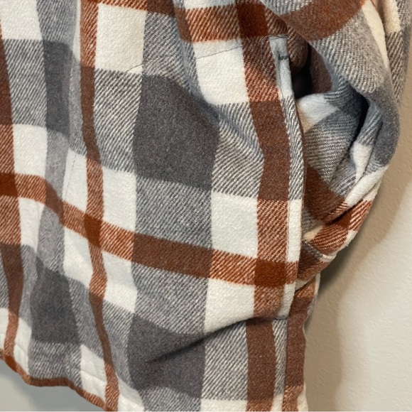 HFX Flannel Shirt Jacket Shacket Wool Blend XL EUC - Picture 3 of 5